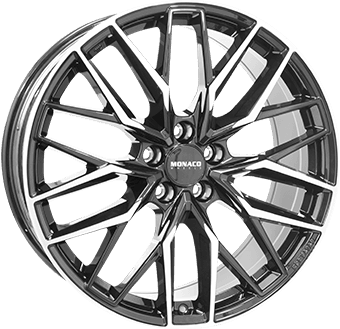 MONACO WHEELS GPX Gloss Black / Polished 19x8,0 ET42 - Model 3 / Y