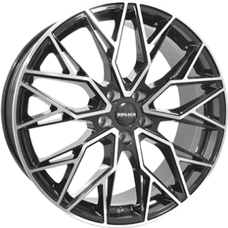 MONACO WHEELS GP15 Gloss Black / Polished 18x8,0 ET40 - Model 3 / Y Juniper