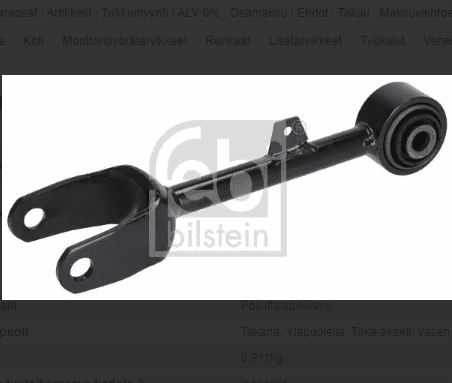 Taka-akselin yläpuolinen tukivarsi, takimmainen - FEBI BILSTEIN - Tesla Model 3 / Y