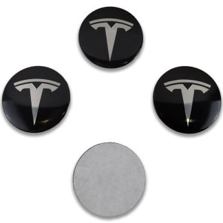 Vanteen liimattavat keskimerkit Tesla-logolla (4kpl)